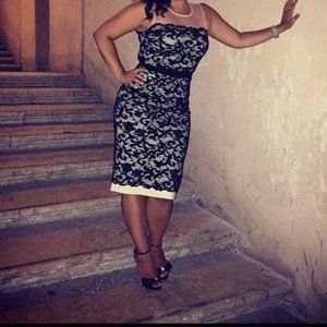 Bebe black and tan dress size S